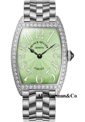 Franck Muller 18K WG Model 1752 QZ D O OG PASTEL GREEN