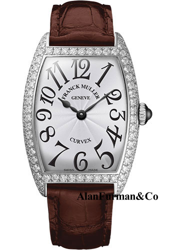 Franck Muller 18K WG Model 1752 QZ D OG WHITE BROWN