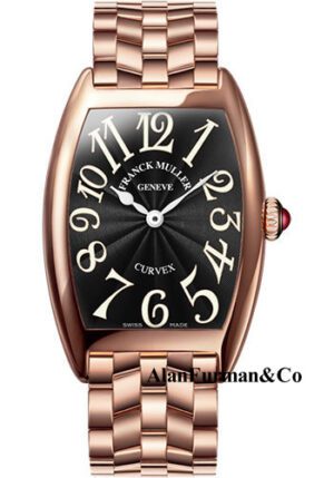 Franck Muller 18K RG Model 1752 QZ O 5N BLACK