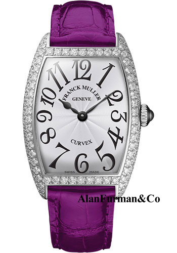 Franck Muller 18K WG Model 7502 QZ D OG WHITE PURPLE