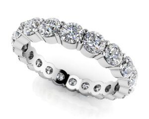 Diamond Ring 14K White Gold 1.00cttw Model AFC-EB1002