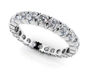 Diamond Ring 14K White Gold 1.00cttw Model AFC-EB1003