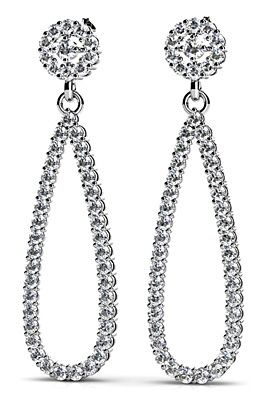Diamond Earrings 14K WG .86cttw Model AFC-SE32