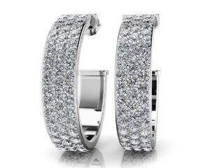 Diamond & 14K WG 3.08CTTW Earrings Model AFC-SE42-B