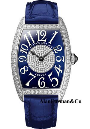 Franck Muller 18K WG Model 7502 QZ D 1P OG BLUE