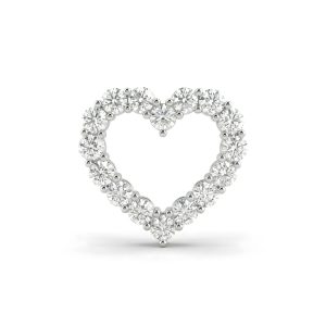Fedele Amore Pendant in 14K White Gold (AFC-PDIAL571)