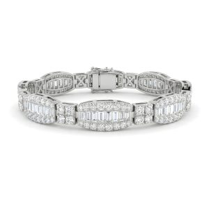 Snowlight Braid Bracelet in 14K White Gold (AFC-BRIDAL632)
