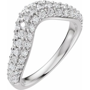 Celeste Pavé Contour Band (AFC-689545:LG701:P)